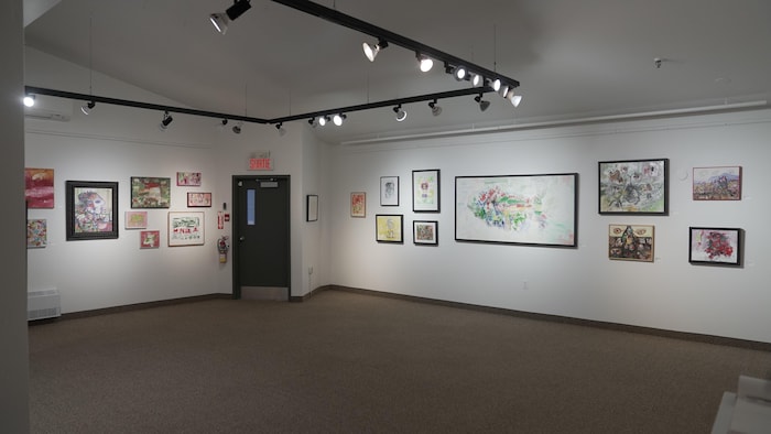 Une salle d'exposition 