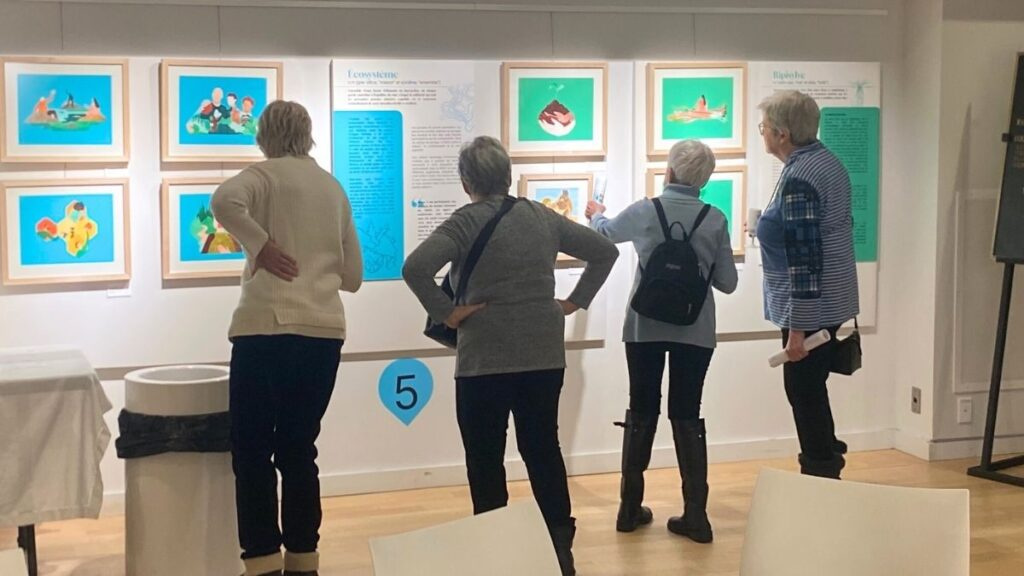 Quatre femmes au vernissage du GASO